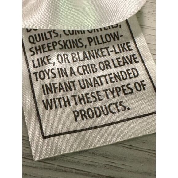 Carters Baby Lovey Security Blanket Doll With Polka Dots & Satin Trim Rattle - Picture 8 of 11